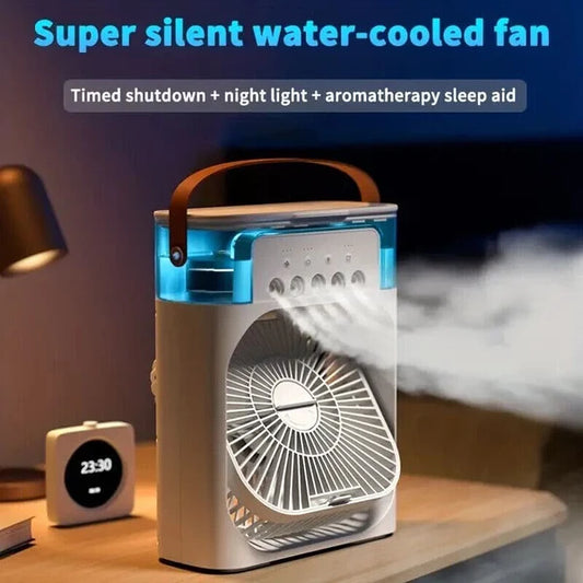 Mini Air Conditioner - 1 Pc Portable Cooling Solution for Home and Office(White) Mist Fan Best Solution