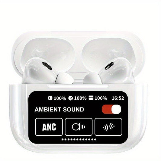 A9 Pro Touch Screen Wireless Air Pods (White)